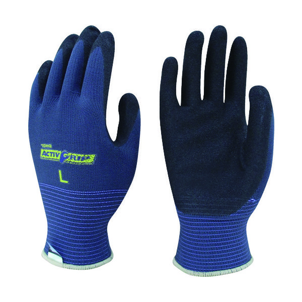 東和コーポレーション トワロン まとめ買い ニトリル背抜き手袋 アクティブグリップ L (3双入) 583-L 1袋(3双)（直送品）