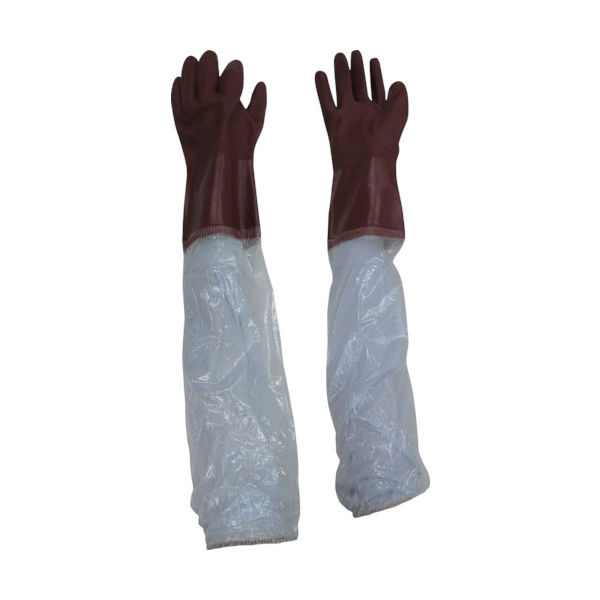 東和コーポレーション ビニスター 腕カバー付手袋 ビニスター腕カバー付Aー20 L 635-L 1双 824-5958（直送品）