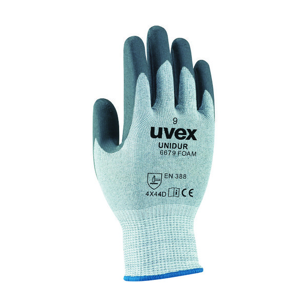 ウベックス UVEX 【売切商品】耐切創手袋 ユニドゥア 6679 フォーム グレー/ブラック M 6096968 1双 114-5251（直送品）