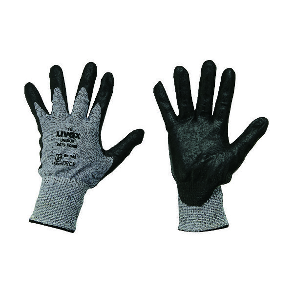 ウベックス UVEX 【売切商品】耐切創手袋 ユニドゥア 6679 フォーム グレー/ブラック XL 6096970 1双 114-5253（直送品）