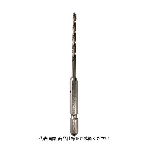 ビックツール BIC TOOL 六角軸月光ドリル 3.8mm ブリスタ 6GK3.8 1本 113-5774（直送品）