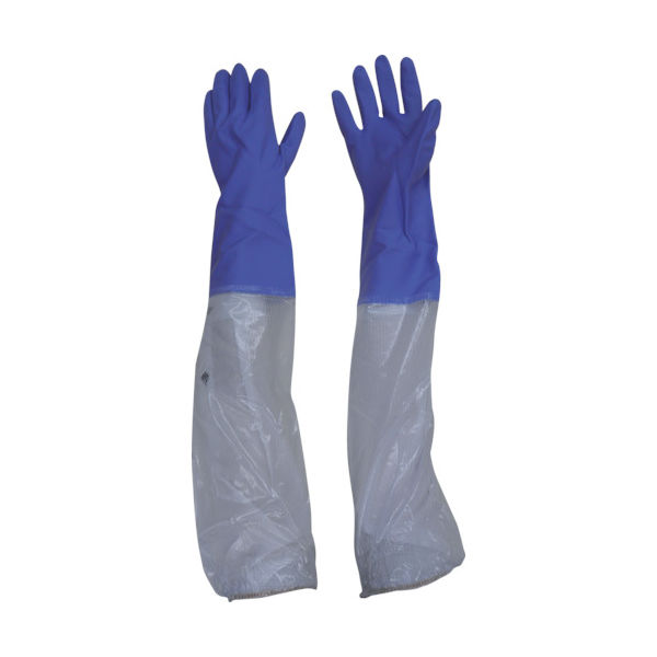 東和コーポレーション ビニスター 腕カバー付手袋 ビニスター腕カバー付フルールあつ手 バイオレット L 721-V-L 1双（直送品）