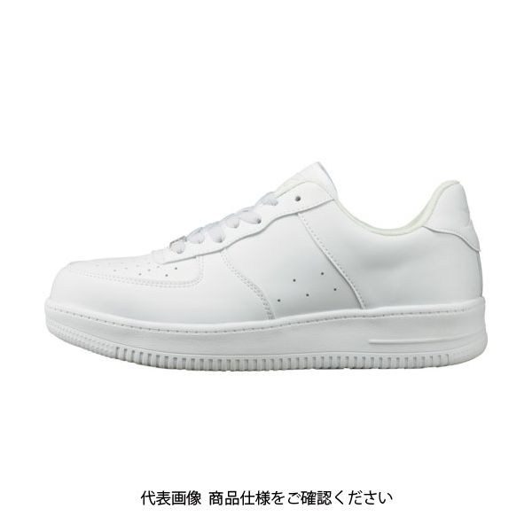 ジーベック XEBEC セフティシューズ85141ー32ー255 ホワイト 85141-32-255 1足 102-7456（直送品）