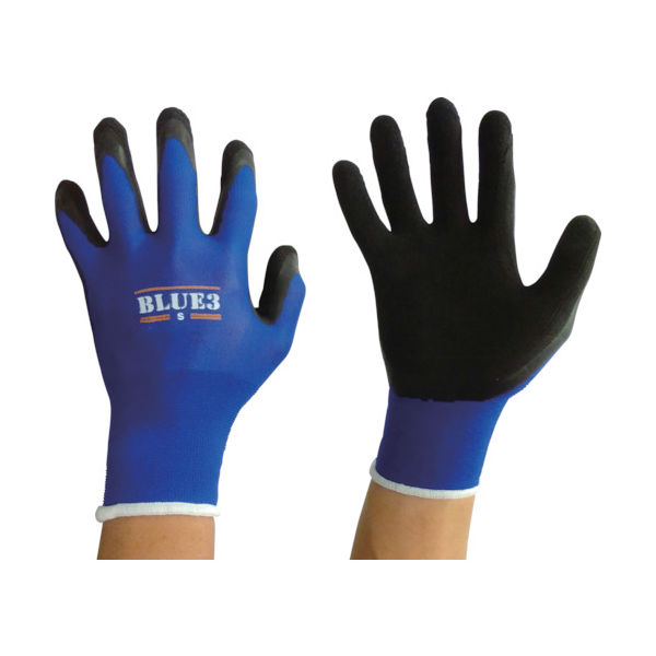 富士手袋工業 富士手袋 ブルースリー天然ゴム手袋18G 9320-S 1双 115-1097（直送品）