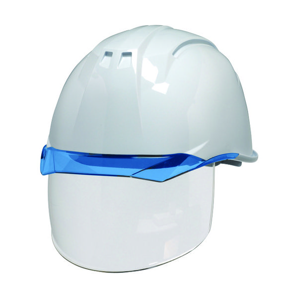 DIC 透明バイザーヘルメット(シールド面付) AA11EVOーCS KP 白/ブルー AA11EVO-CS-HA6-KP-W/B 1個（直送品）