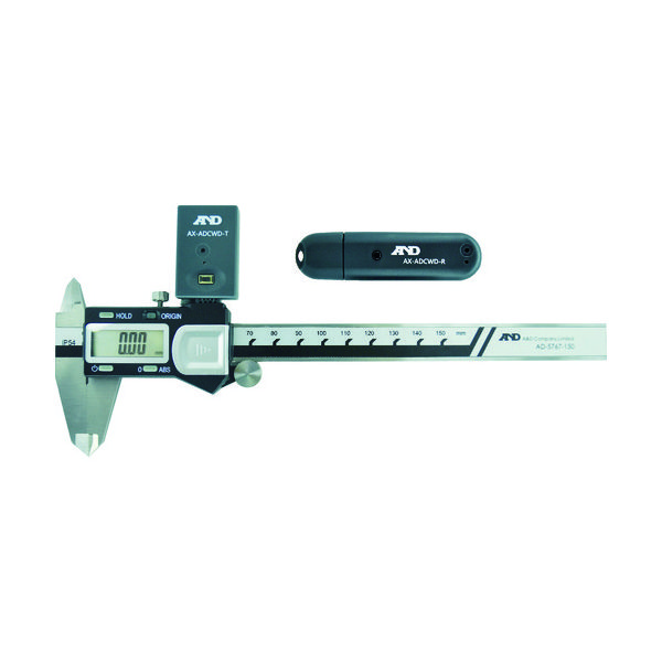 エー・アンド・デイ A&D ワイヤレス デジタルノギス(送・受信機付属セット) ADー5767ー150S 1セット(1本) 116-3237（直送品）