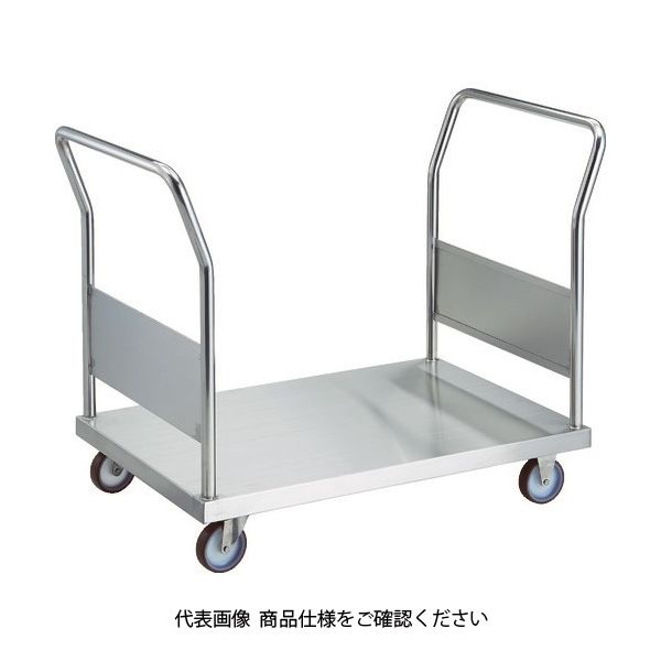 トラスコ中山 TRUSCO ステンレス台車 オールステン両袖台車 1200X750 φ100NU AS-1W-100NU 1台（直送品）