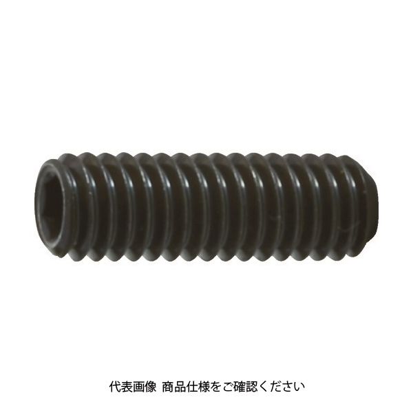 トラスコ中山 TRUSCO 六角穴付止めねじ 平先 黒染め M4×8 80本入 B63-0408 1パック(80本) 116-2550（直送品）