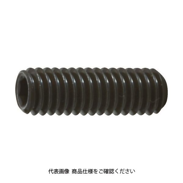 トラスコ中山 TRUSCO 六角穴付止めねじ 平先 黒染め M4×10 80本入 B63-0410 1パック(80本) 116-2552（直送品）