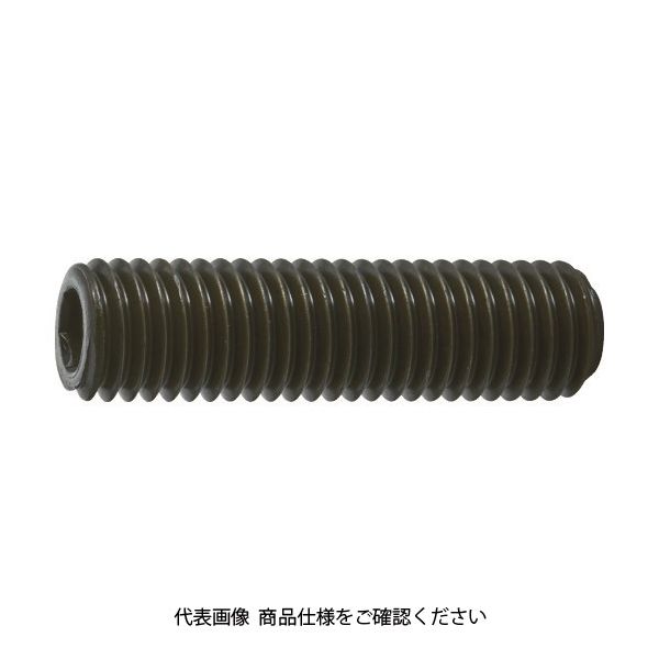 トラスコ中山 TRUSCO 六角穴付止めねじ 平先 黒染め M12×70 4本入 B63-1270 1パック(4本) 116-2629（直送品）