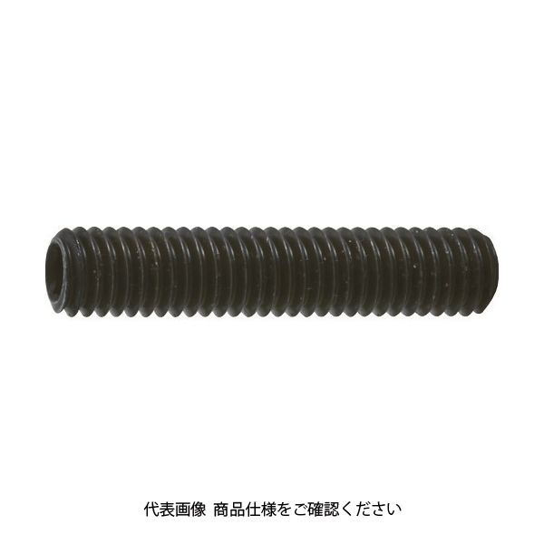 トラスコ中山 TRUSCO 六角穴付止めねじ 平先 黒染め M6×6 80本入 B63-0606 1パック(80本) 116-2567（直送品）