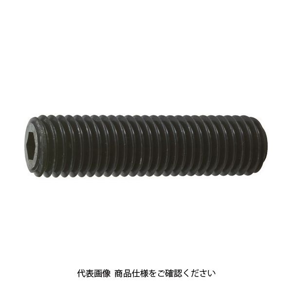 トラスコ中山 TRUSCO 六角穴付止めねじ 平先 黒染め M14×35 5本入 B63-1435 1パック(5本) 116-2636（直送品）