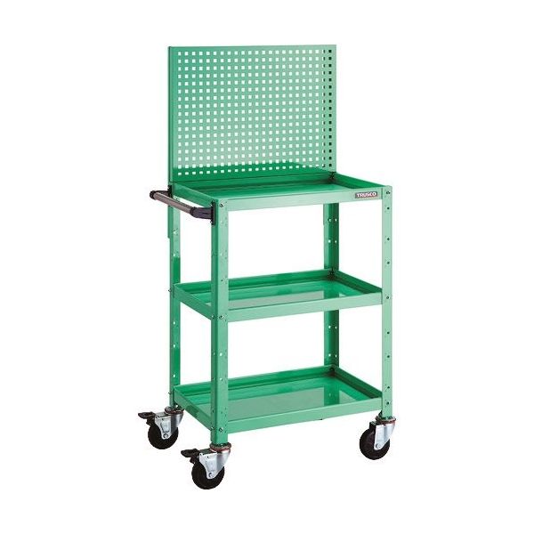 TRUSCO ツールワゴン バーディーワゴン 上部パンチングパネル 600X400X1330 ヤンググリーン BDW-P963-YG 1台（直送品）