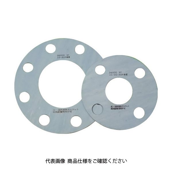 トラスコ中山 TRUSCO ガスケット フランジ全面パッキン 10K 40A 2T D6000-10K-40A-2T-FF 1枚（直送品）