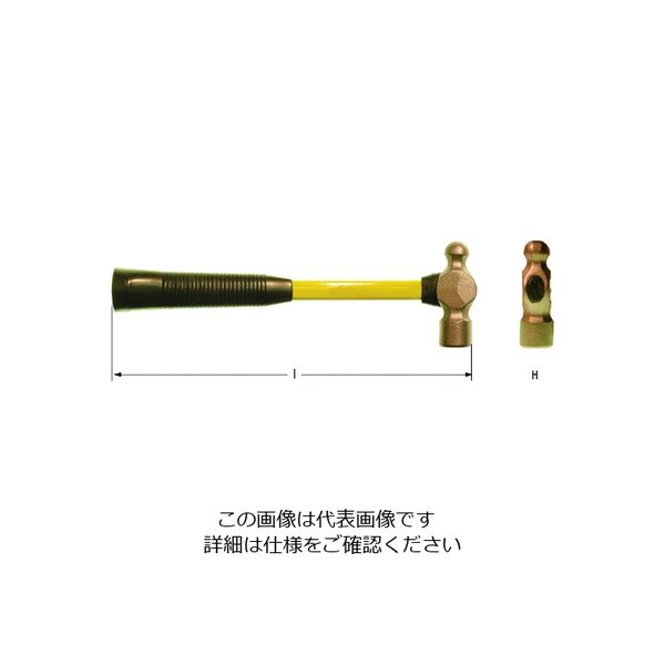 Ampco Ampcoスイス 防爆ボールピーンハンマー 1020g FD1005B 1本 102-6467（直送品）