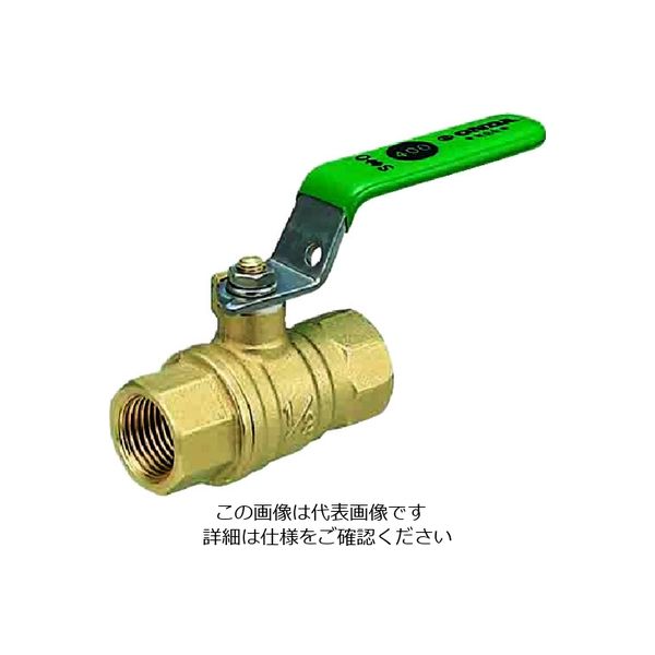 オンダ製作所 黄銅ボールバルブ FF型(フルボア) Rc1/2 レバーハンドル FF-15 1個 116-1684（直送品）