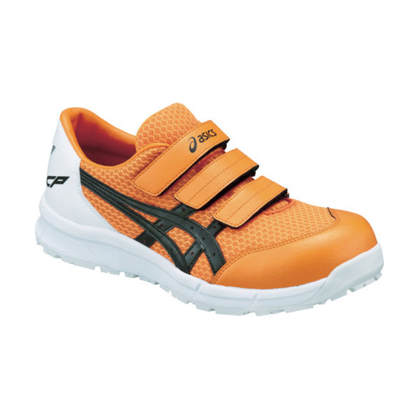 アシックス ウィンジョブCP202 オレンジXブラック 24.5c FCP202.0990-24.5 1足 102-6103（直送品）