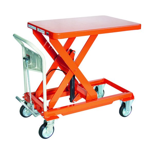 トラスコ中山 TRUSCO ハンドリフター 500kg 600X900 オレンジ HLFA-S500 1台 115-7836（直送品）