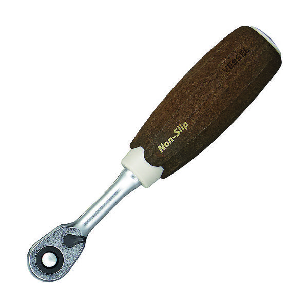 ベッセル ウッディーラチェットハンドル HRH2ーW 差込角1/4” 1個 102-5932（直送品）