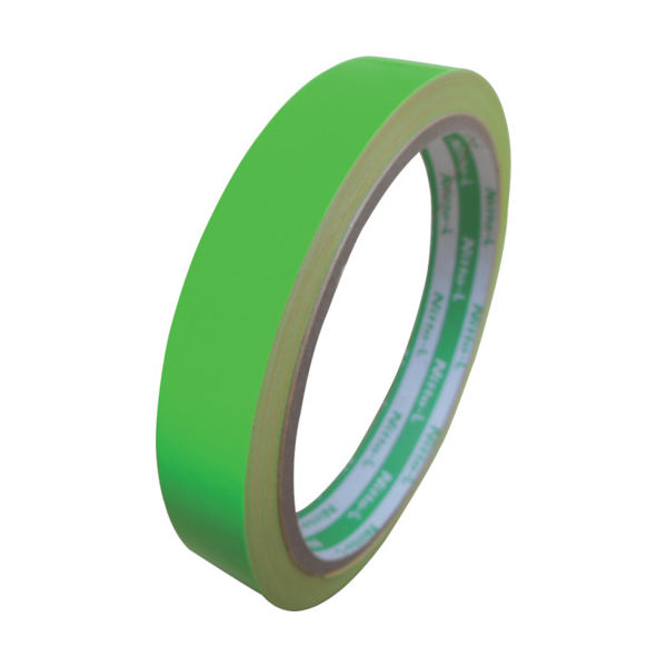 日東電工 日東エルマテ 蛍光テープ 15mm×5m グリーン LK-15GN 1巻 103-0212（直送品）