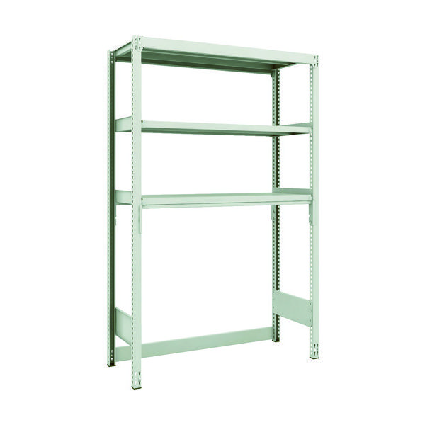 TRUSCO スチールラック M2型軽中量棚 下段開放型 1160X450XH1800 3段 単体 M2-SB6443 1台(1個)（直送品）