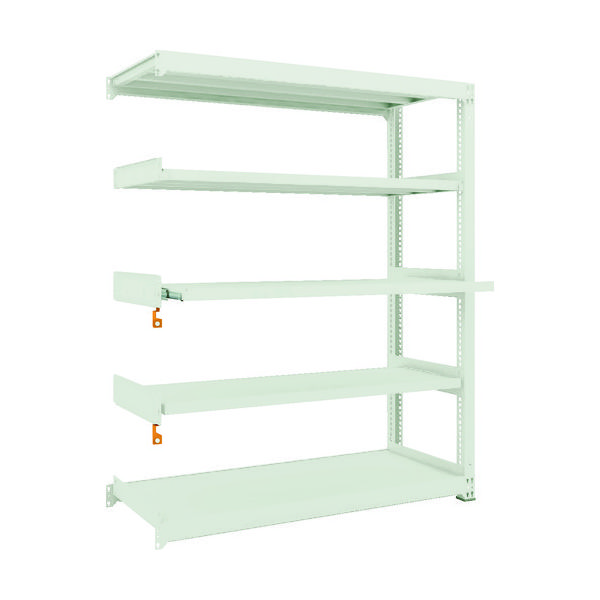 TRUSCO スチールラック M3型中量棚 1500X571XH1800 5段うちスライド2段 連結 M3-6563M2B 1台(1個)（直送品）