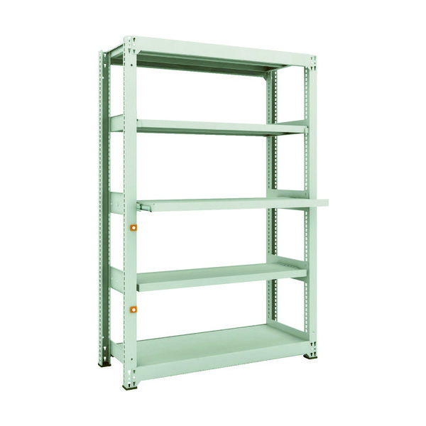 TRUSCO スチールラック M3型中量棚 1200X471XH1800 5段うちスライド2段 単体 M3-6453M2 1台(1個)（直送品）