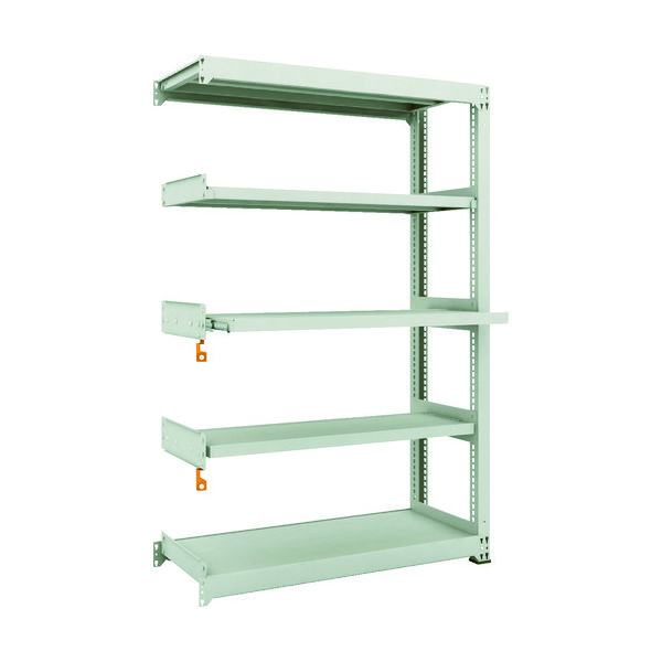 TRUSCO スチールラック M3型中量棚 1200X471XH1800 5段うちスライド2段 連結 M3-6453M2B 1台(1個)（直送品）