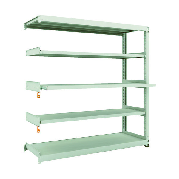 TRUSCO スチールラック M3型中量棚 1800X571XH1800 5段うちスライド2段 連結 M3-6663M2B 1台(1個)（直送品）