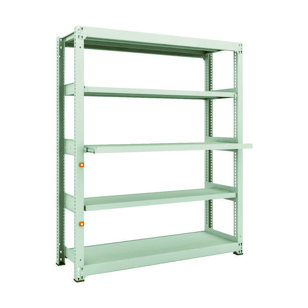 TRUSCO スチールラック M3型中量棚 1500X471XH1800 5段うちスライド2段 単体 M3-6553M2 1台(1個)（直送品）