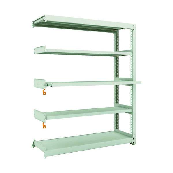 TRUSCO スチールラック M3型中量棚 1500X471XH1800 5段うちスライド2段 連結 M3-6553M2B 1台(1個)（直送品）