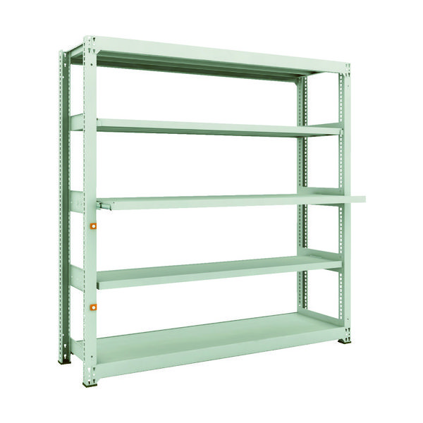 TRUSCO スチールラック M3型中量棚 1500X471XH1800 5段うちスライド2段 単体 M3-6653M2 1台(1個)（直送品）