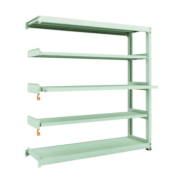 TRUSCO スチールラック M3型中量棚 1800X471XH1800 5段うちスライド2段 連結 M3-6653M2B 1台(1個)（直送品）