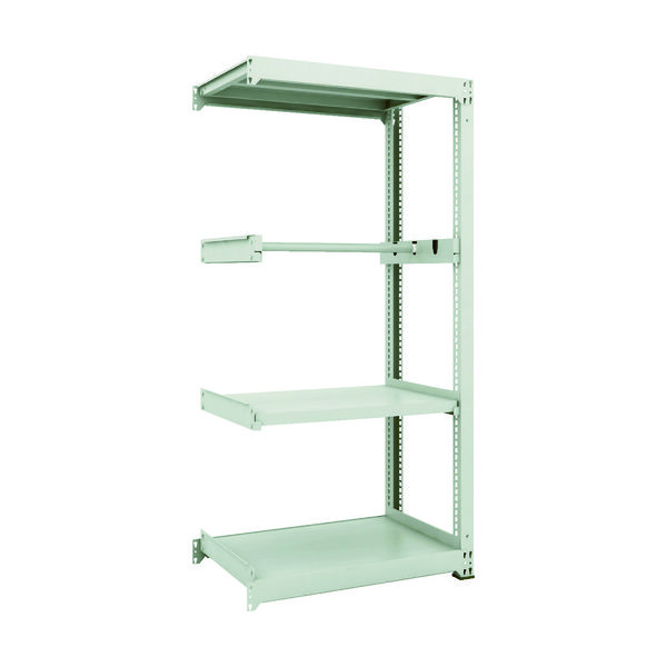 TRUSCO スチールラック M3型中量棚 W900XD571XH1800 パイプ1段 連結 M3-6363P1B 1台(1個)（直送品）