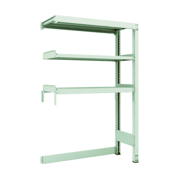 TRUSCO スチールラック M3型中量棚 下段開放型 W1200XD471XH1800 3段 連結 M3-SB6453B 1セット(1個)（直送品）
