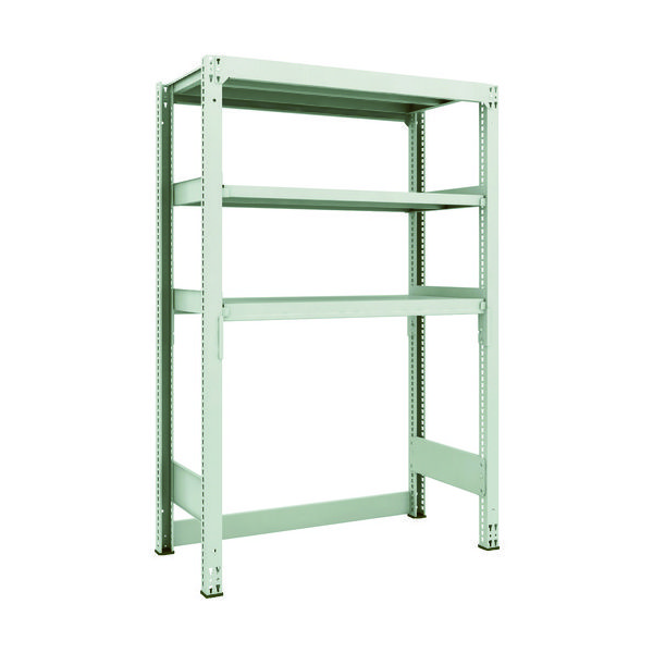 TRUSCO スチールラック M3型中量棚 下段開放型 W1200XD571XH1800 3段 単体 M3-SB6463 1セット(1個)（直送品）