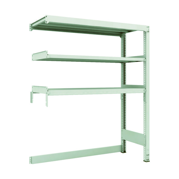 TRUSCO スチールラック M3型中量棚 下段開放型 W1500XD571XH1800 3段 連結 M3-SB6563B 1セット(1個)（直送品）