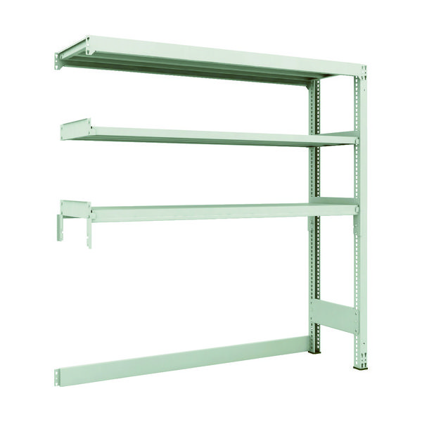 TRUSCO スチールラック M3型中量棚 下段開放型 W1800XD471XH1800 3段 連結 M3-SB6653B 1セット(1個)（直送品）