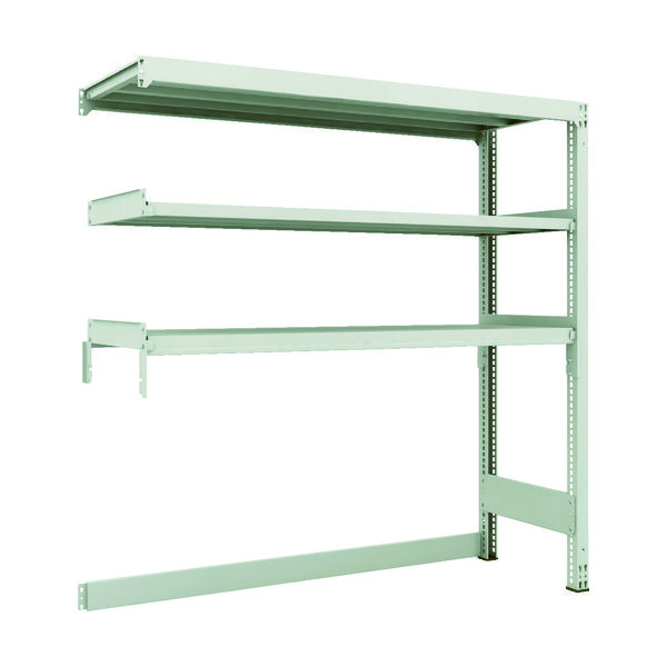 TRUSCO スチールラック M3型中量棚 下段開放型 W1800XD571XH1800 3段 連結 M3-SB6663B 1セット(1個)（直送品）