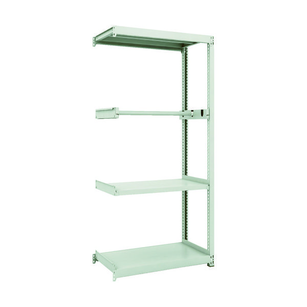 トラスコ中山 TRUSCO スチールラック M2型軽中量棚 860X450XH1800 パイプ1段 連結 M2-6343P1B 1台(1個)（直送品）