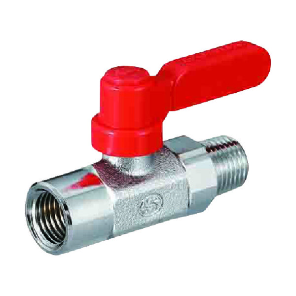 オンダ製作所 ボールバルブ フリーボールM2型Rタイプ(ロングハンドル) Rc1/8 × R1/8 M2-06MLR 1個 116-1893（直送品）