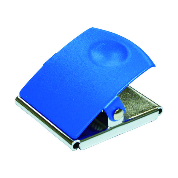 ミツヤ マグネットクリップ アルマジロ大 青 M24759 MCA-L-BU 1個 115-7102（直送品）