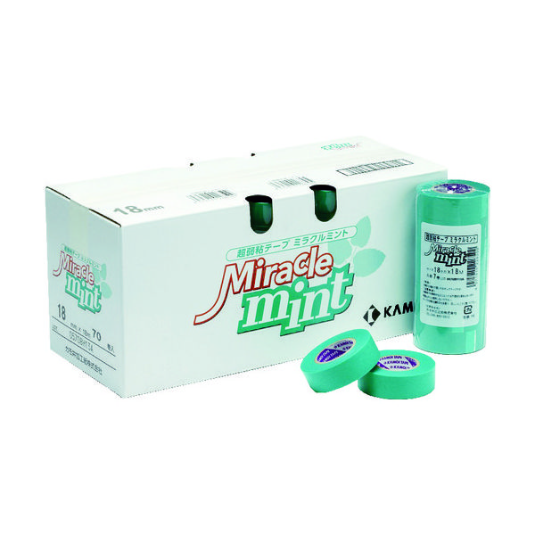 カモ井加工紙 カモ井 マスキングテープ 壁紙・石膏ボード用(8巻入) MIRACLEMINTJAN-15 1パック(8巻) 102-6170（直送品）
