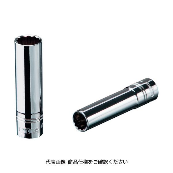 京都機械工具 ネプロス インチ 6.3sq.ディープソケット(十二角)5/16inch NB2L-5/16W 1個 114-6732（直送品）