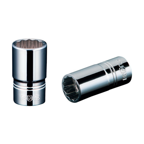 京都機械工具 nepros 6.3sq.セミディープソケット(十二角) 対辺寸法11mm 全長32mm NB2M-11W 1個（直送品）