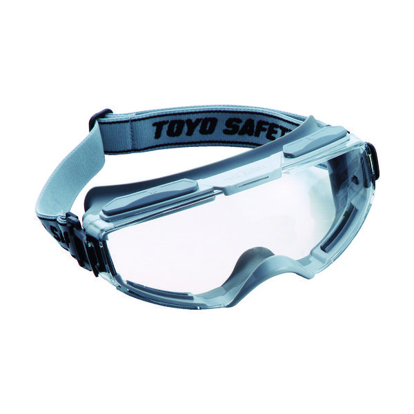 トーヨーセーフティ トーヨーセフティ ハイパーゴーグル グレー クリア(ゴグル型) NO.1390-GY 1個 114-1706（直送品）