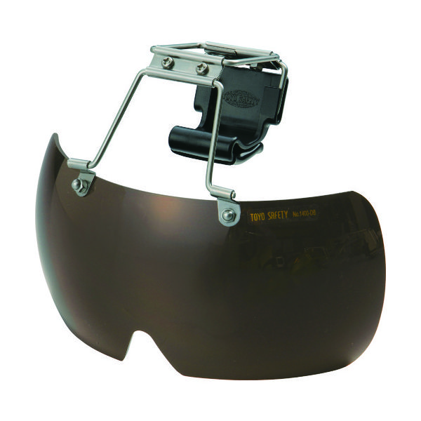 トーヨーセーフティ トーヨーセフティ 帽子取付用メガネ ブラウン NO.1400-DB 1個 114-1719（直送品）