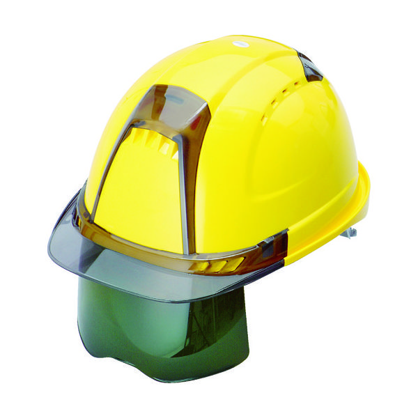 トーヨーセーフティ トーヨーセフティ ヘルメット ヴェンティープラス シールド面付 うす黄 NO.391F-S-G-LY 1個（直送品）