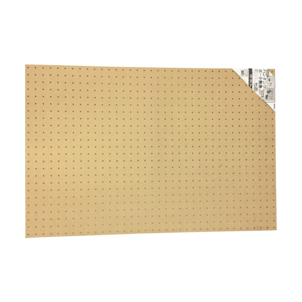 光 パンチングボード 無地(MDF) 900X600X3mm PGBDN-6090 1枚 113-4401（直送品）