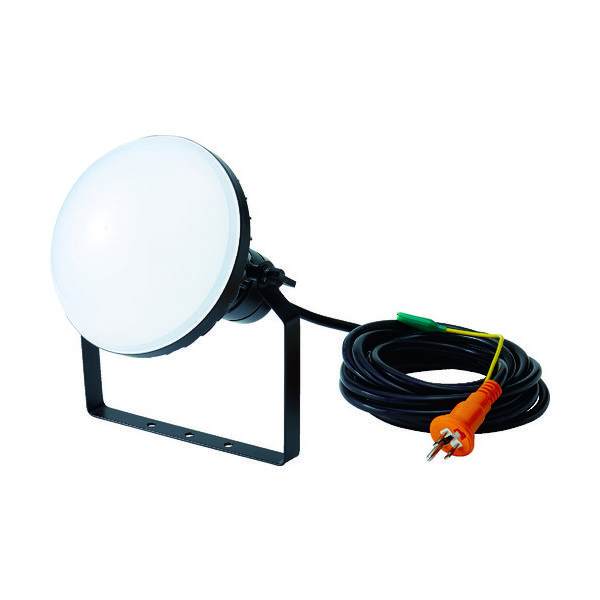 トラスコ中山 TRUSCO LED投光器 DELKURO 50W 5m アース付 2芯3芯両用タイプ RTLE-505EP 1台 114-1052（直送品）